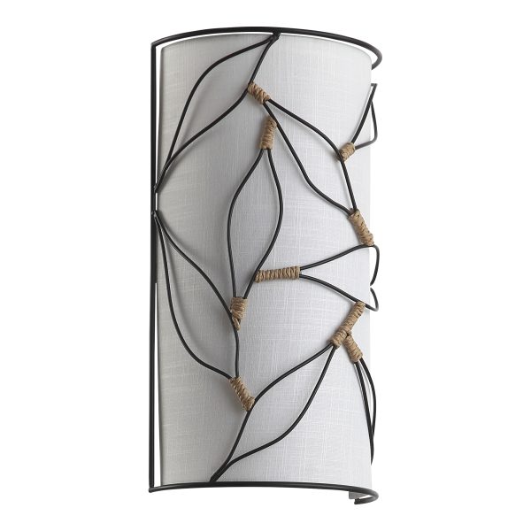 SL6228.401.02 Светильник настенный ST-Luce Черный/Бежевый E27 2*60W ROOT — изображение 2