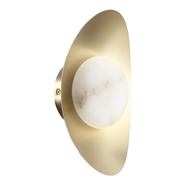 SL6229.211.01 Светильник настенный ST-Luce Золотистый/Алебастр LED 1*7W 3000K PEARL — изображение 2