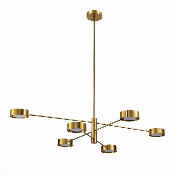 SL6504.302.06 Светильник потолочный ST-Luce Латунь/Латунь LED 6*5W 3000K VICO — изображение 2