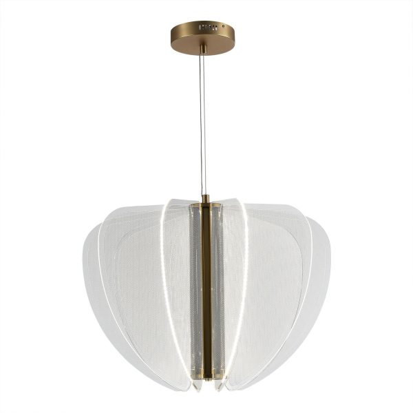 SL6509.203.01_01W SL6509.203.01 Светильник подвесной ST-Luce Золотистый/Прозрачный LED 1*45W 4000K FESALE
