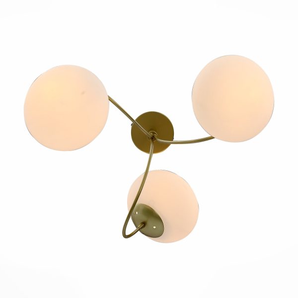 SL717.202.03 Светильник потолочный Золото/Белый E27 3*40W ACINI — изображение 2