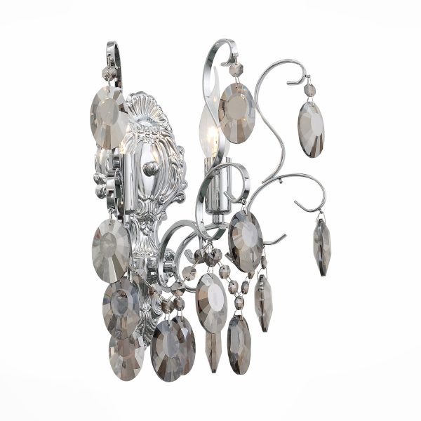 SL846.101.02 Бра ST-Luce Темный хром/Тонированный черный E14 2*40W ORECCHINI — изображение 2