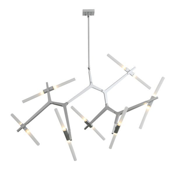 SL947.102.14 Люстра потолочная ST-Luce Серебристый/Белый G9 14*5W LACONICITA — изображение 2