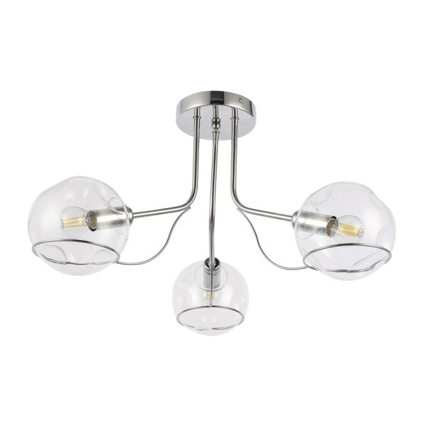 SLE102502-03 Светильник потолочный Хром/Прозрачный E14 3*40W BACA — изображение 2