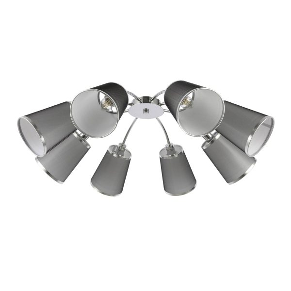 SLE103002-08 Светильник потолочный Хром/Черный E14 8*40W MALEONTE — изображение 2