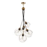 SLE103103-06 Светильник подвесной Золотистый/Прозрачный E27 6*60W SATTURO — изображение 2