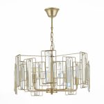 SLE103403-05 Светильник подвесной Шампань/Прозрачный E14 5*40W GIANO — изображение 2