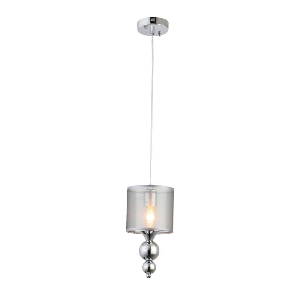 SLE107103-01_01W SLE107103-01 Подвес Хром/Серебристый E27 1*40W PAZIONE