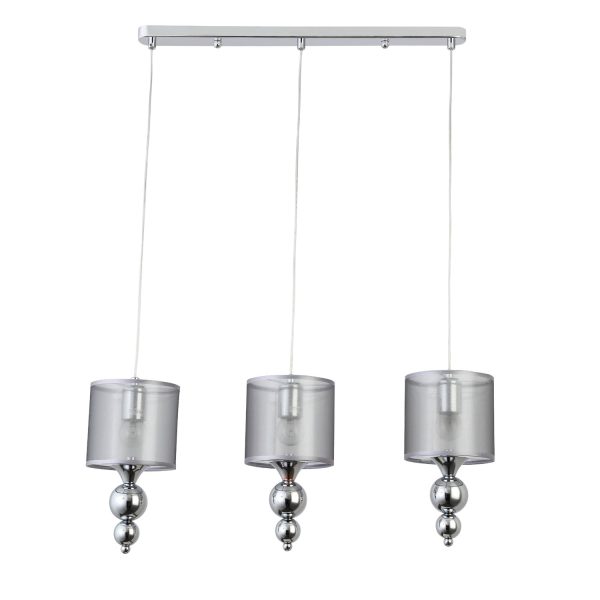 SLE107103-03 Светильник подвесной Хром/Серебристый E27 3*40W PAZIONE — изображение 2