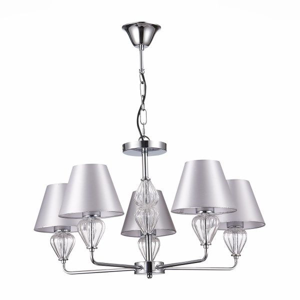SLE107413-05 Светильник подвесной Хром/Серебристый E14 5*60W DALIDA — изображение 2
