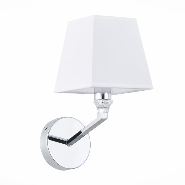 SLE107601-01 Светильник настенный Хром/Белый E14 1*40W GRINDA — изображение 2