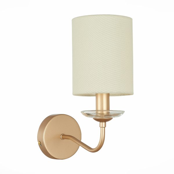 SLE108001-01 Светильник настенный Золотистый/Бежевый E14 1*40W RITA — изображение 2