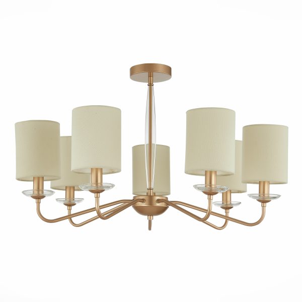 SLE108002-07 Светильник потолочный Золотистый/Бежевый E14 7*40W RITA — изображение 2