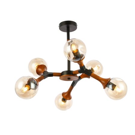 SLE109402-06 Светильник потолочный Черный