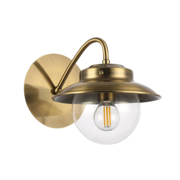 SLE110101-01 Светильник настенный Античная бронза/Прозрачный E14 1*40W GARONNI — изображение 2