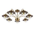 SLE110102-07 Светильник потолочный Античная бронза/Прозрачный E14 7*40W GARONNI — изображение 2