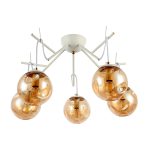 SLE110202-05 Светильник потолочный Белый/Янтарный E14 5*40W CALLETTA — изображение 2