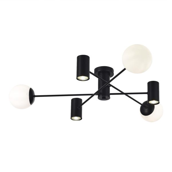 SLE1105-402-06 Светильник потолочный Черный/Белый GU10+E27 3+3*5+60W RAITO — изображение 2
