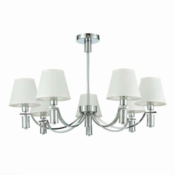 SLE111303-07 Светильник подвесной Хром/Белый E14 7*40W MONZA — изображение 2