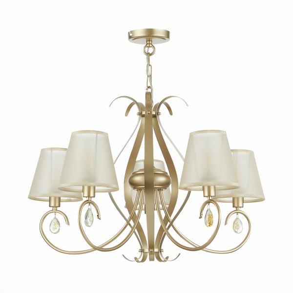 SLE111403-05 Светильник подвесной Шампань/Шампань E14 5*40W FOGGIA — изображение 2