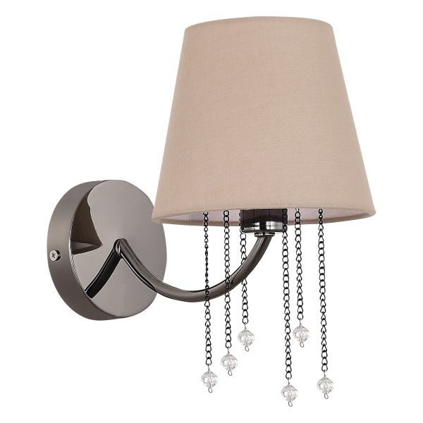 SLE1118-801-01 Светильник настенный Черный хром/Бежевый E14 1*40W ALLURIA — изображение 2