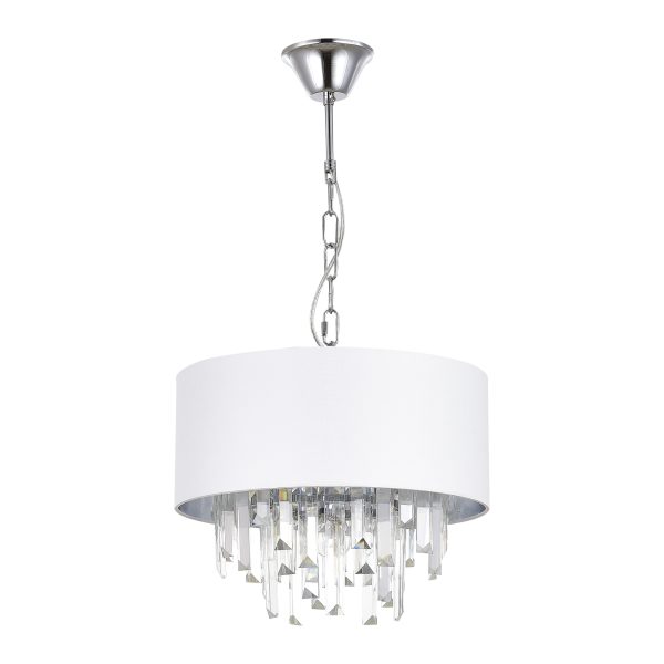 SLE1120-103-05 Светильник подвесной Хром/Белый E14 5*40W DAHLIA — изображение 2