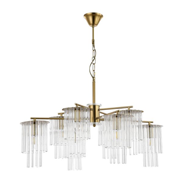 SLE1122-303-08 Светильник подвесной Латунь/Прозрачный E14 8*40W LYNDEN — изображение 2