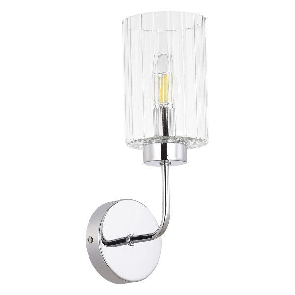 SLE1127-101-01_02W SLE1127-101-01 Светильник настенный Хром/Прозрачный E14 1*40W TILDA — изображение 2