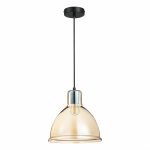 SLE114723-01 Подвес Черный/Янтарный E27 1*60W BACCHI — изображение 2