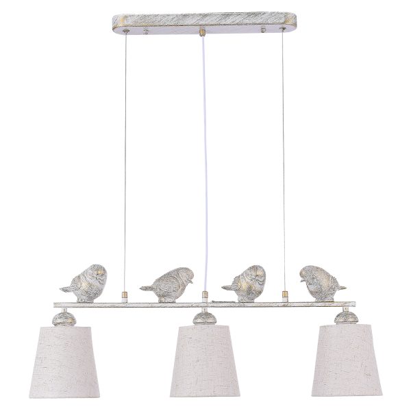 SLE1155-503-03 Светильник подвесной Белый/Серый E27 3*40W LAVINIA — изображение 2