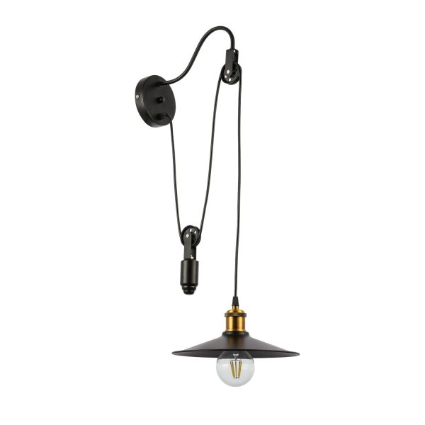 SLE120501-01 Светильник настенный Черный/Черный E27 1*60W ESPERAZZA — изображение 2