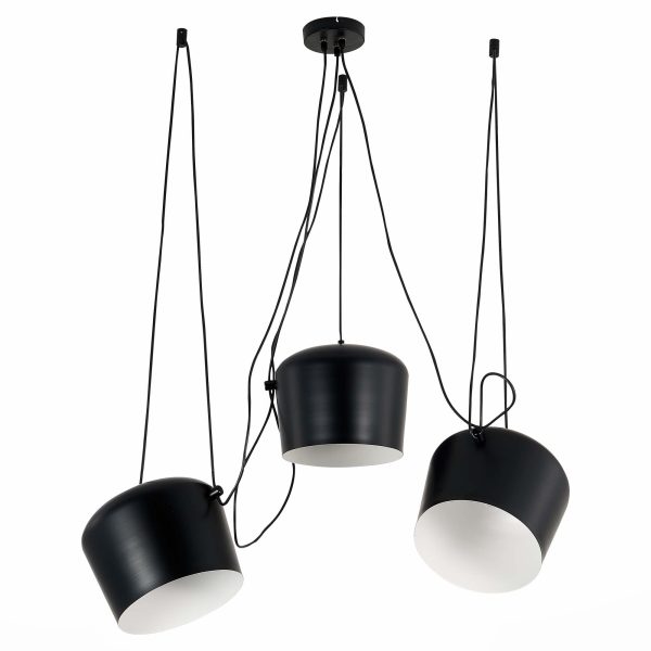SLE120643-03 Светильник подвесной Черный/Черный E27 3*40W TRIESTE — изображение 2