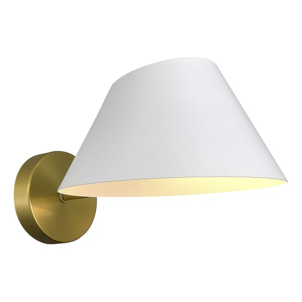 SLE1253-311-01 Светильник настенный Латунь/Белый E14 1*60W NORBI — изображение 2