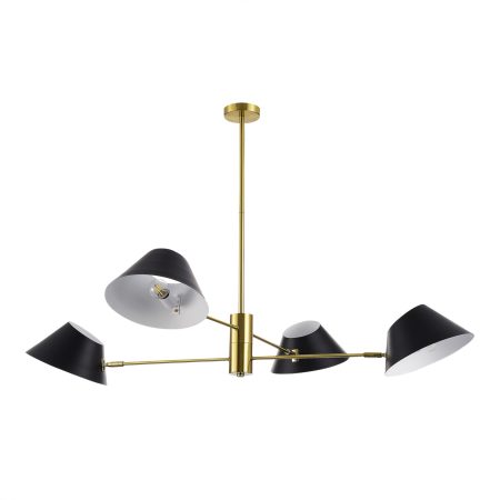 SLE1253-343-04 Светильник подвесной Латунь/Черный