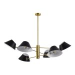 SLE1253-343-06 Светильник подвесной Латунь/Черный