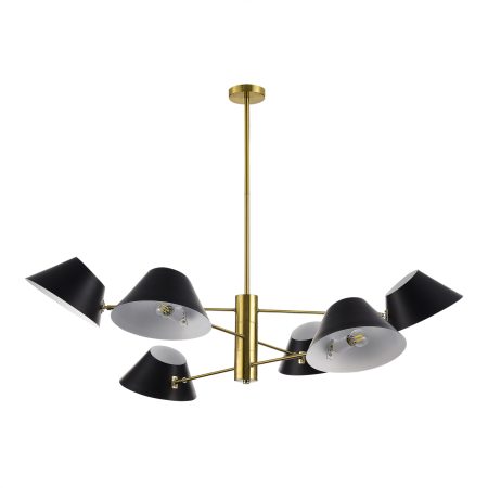 SLE1253-343-06 Светильник подвесной Латунь/Черный