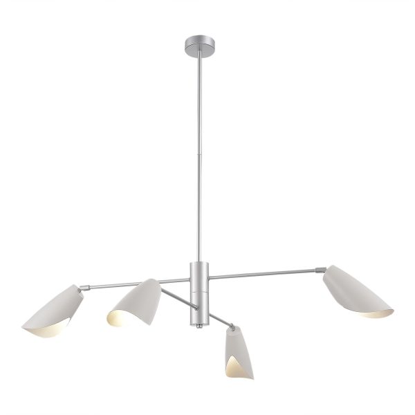 SLE1254-103-04 Светильник подвесной Серебристый/Белый E14 4*60W ALTON — изображение 2