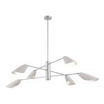 SLE1254-103-06 Светильник подвесной Серебристый/Белый E14 6*60W ALTON — изображение 2