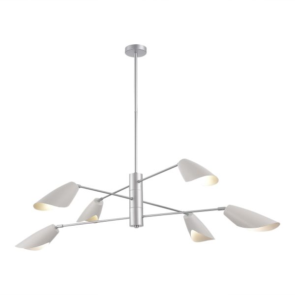 SLE1254-103-06 Светильник подвесной Серебристый/Белый E14 6*60W ALTON — изображение 2