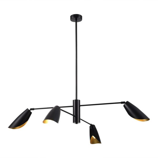 SLE1254-403-04 Светильник подвесной Черный/Черный E14 4*60W ALTON — изображение 2