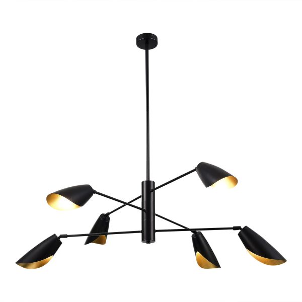 SLE1254-403-06 Светильник подвесной Черный/Черный E14 6*60W ALTON — изображение 2