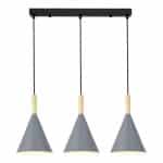 SLE1255-413-03 Светильник подвесной Черный/Серый E27 3*40W ARKET — изображение 2