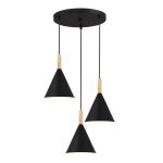 SLE1255-423-03 Светильник подвесной Черный/Черный E27 3*40W ARKET — изображение 2
