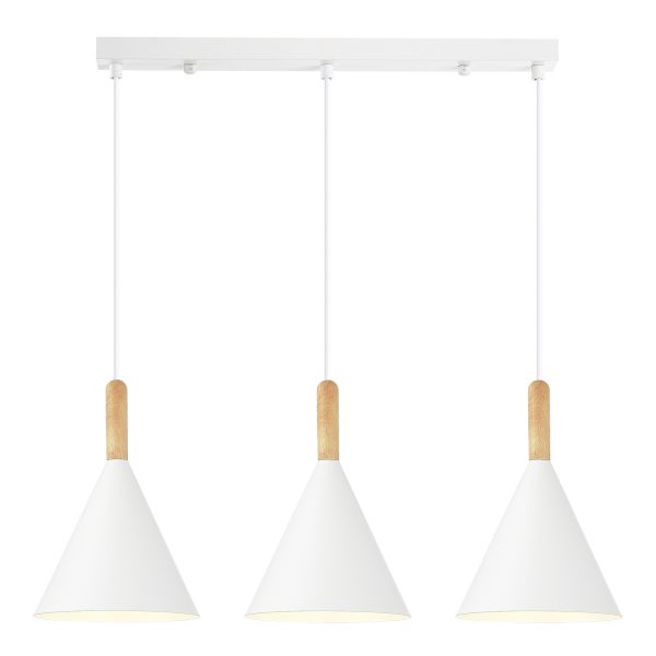 SLE1255-503-03 Светильник подвесной Белый/Белый E27 3*40W ARKET — изображение 2