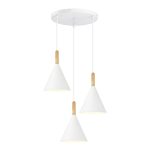 SLE1255-513-03 Светильник подвесной Белый/Белый E27 3*40W ARKET — изображение 2