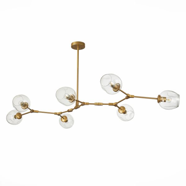 SLE154823-07 Светильник подвесной Золотистый/Прозрачный E27 7*40W RAMETTO — изображение 2