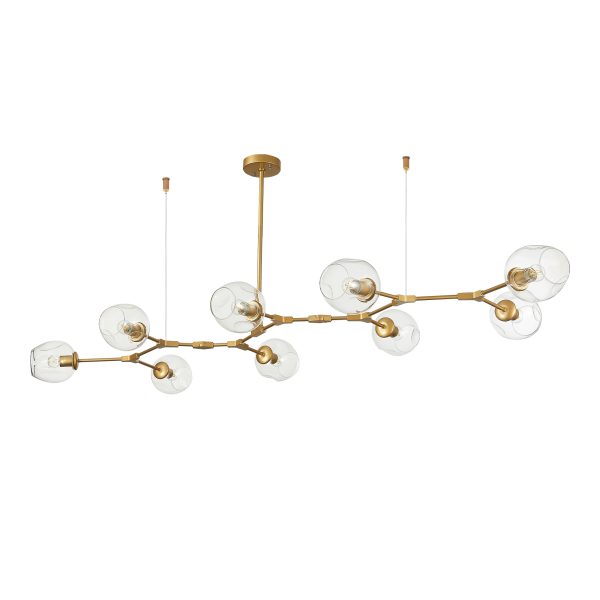 SLE154823-09 Светильник подвесной Золотистый/Прозрачный E27 9*40W RAMETTO — изображение 2