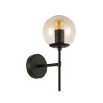 SLE154901-01 Светильник настенный Черный/Янтарный E27 1*40W LACOTTA — изображение 2