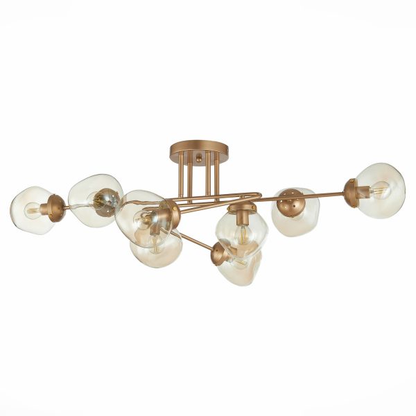 SLE155702-08 Светильник потолочный Золотистый/Янтарный E14 8*40W MORE — изображение 2