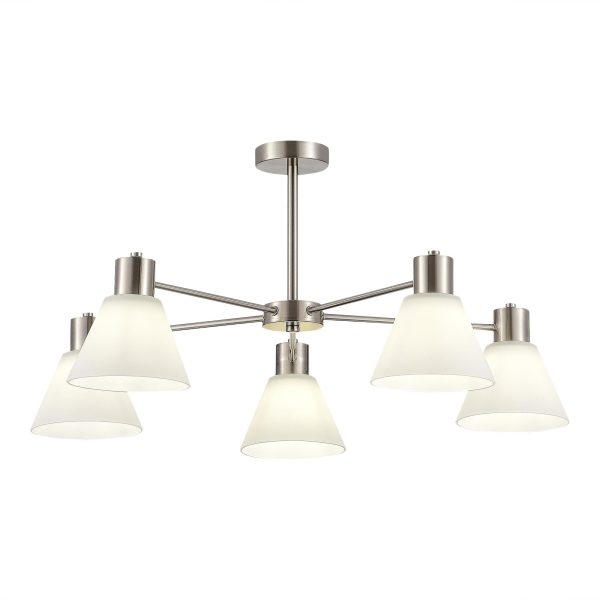 SLE1561-103-05 Светильник потолочный Никель/Белый E27 5*60W ARKI — изображение 2